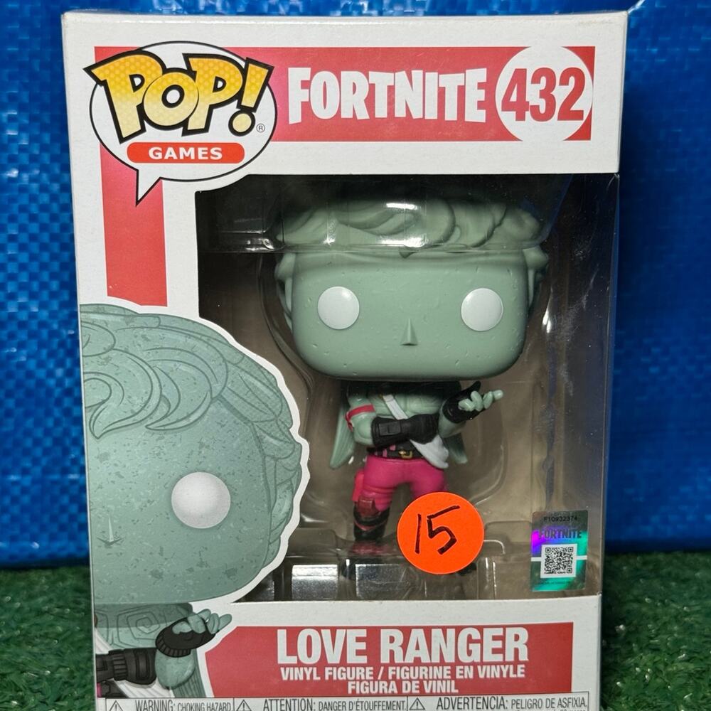 Funko Pop! Games Fortnite Love Ranger 432 With Officially Licensed Rainbow Stamp